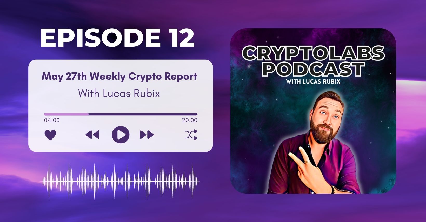 Episode 12 of the CryptoLabs Podcast Weekly Crypto Market re-Cap for Friday May 27th